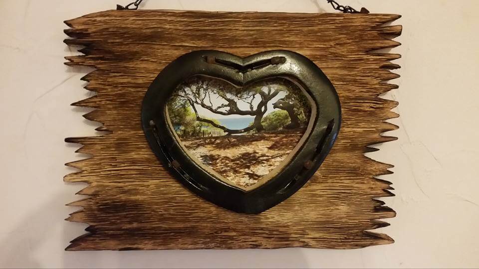 rustic wooden pallet heart wall frame