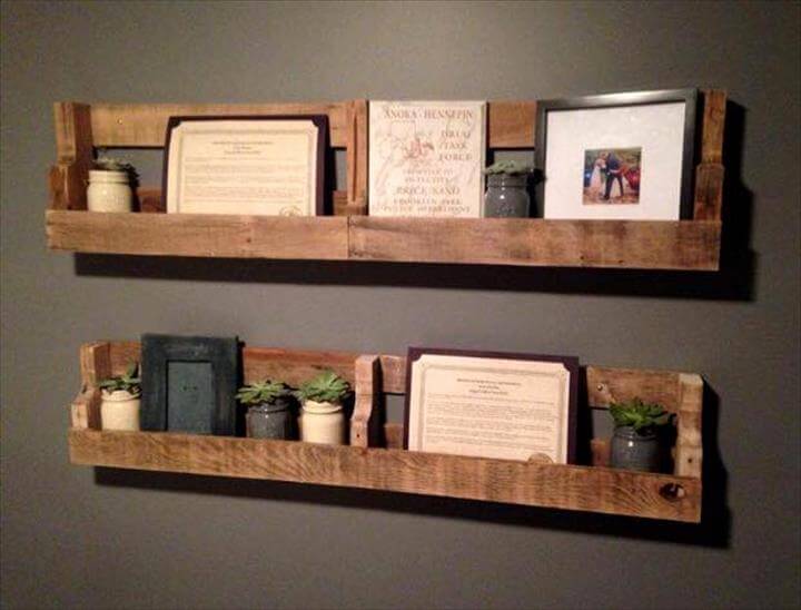 pallet wall shelves