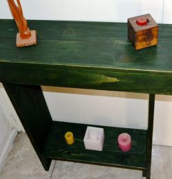 no-cost wooden pallet console