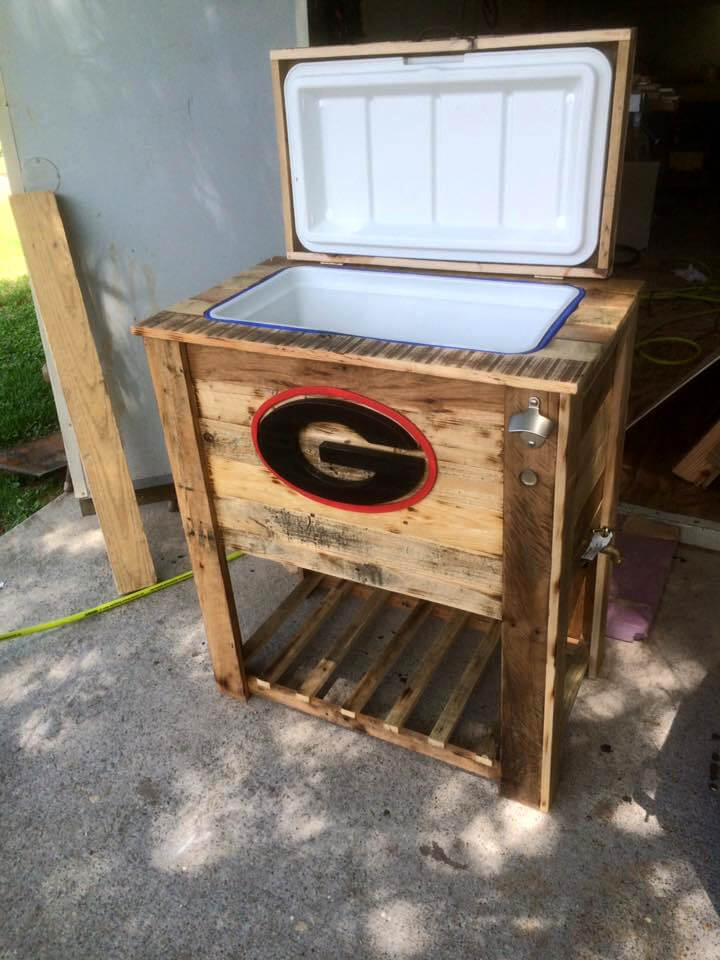 diy pallet cooler