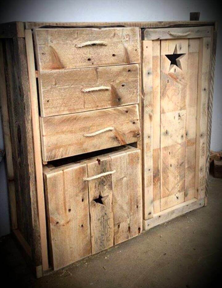 diy pallet cupboard