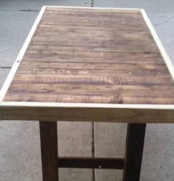 handmade pallet dining table