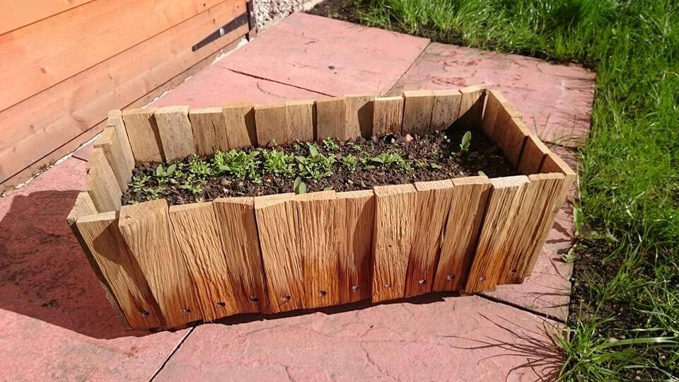 diy pallet garden planter