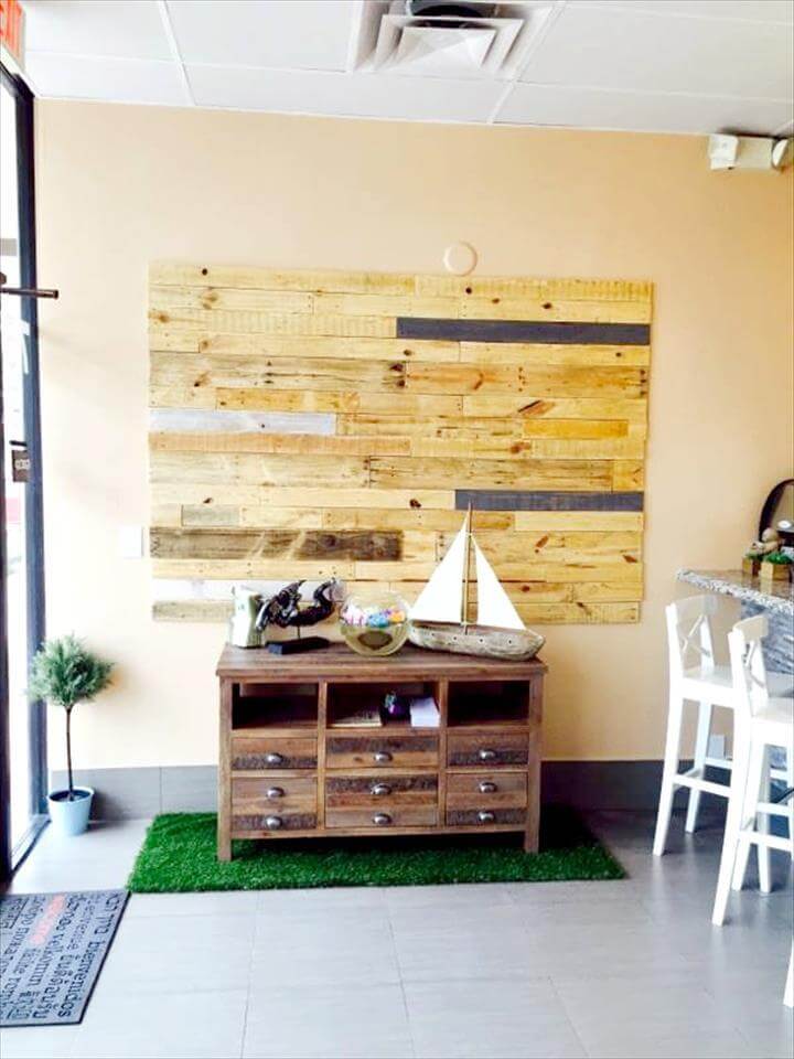 handmade pallet wall art
