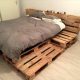 rustic pallet fully fledged pallet platform bed