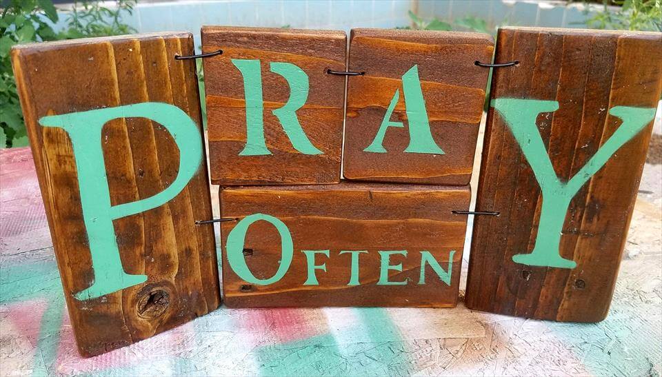 no-cost pallet wall sign