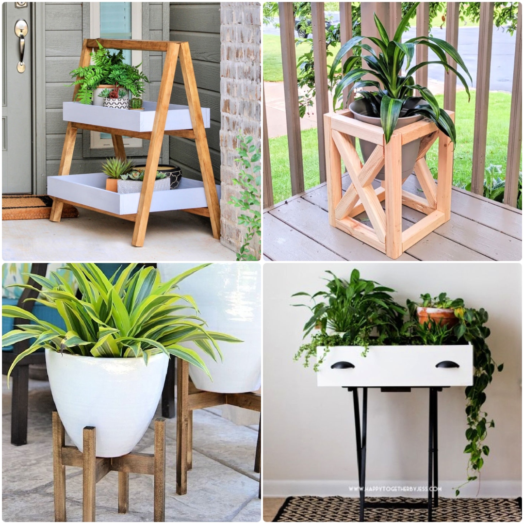 20 Homemade DIY Plant Stand Ideas Anyone Can Make