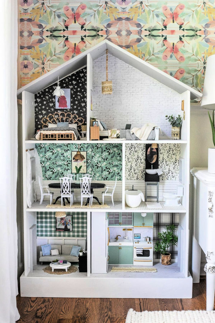 Dollhouse Miniature with Furniture Kit Plus Dust Proof and Music Movement - Giant Asia (1:24 Scale Creative Room Idea)
