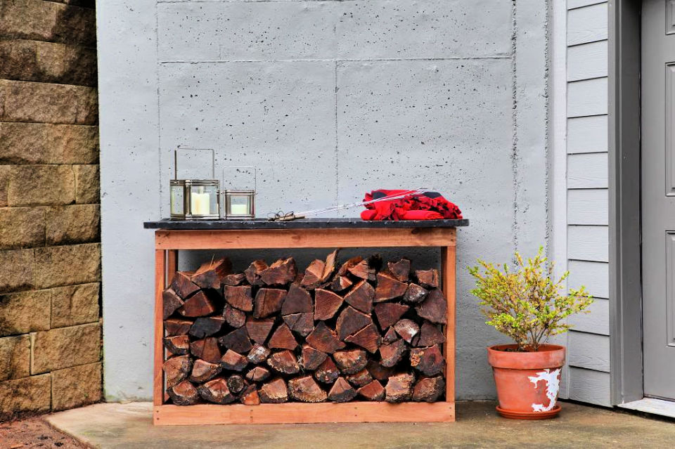 25 Homemade DIY Firewood Rack Plans for Storage