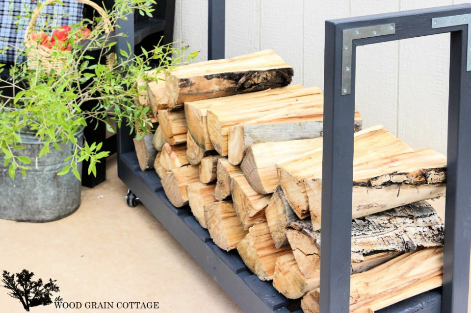 25 Homemade DIY Firewood Rack Plans for Storage